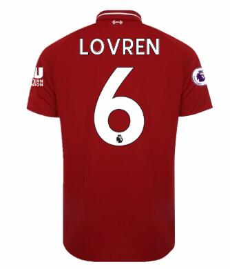 Liverpool 2018/19 Home LOVREN Shirt Soccer Jersey