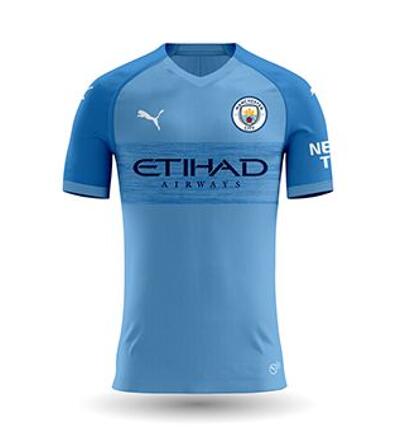 Manchester City 2019/2020 Home Concept Soccer Shirt Soccer Jersey - Click Image to Close