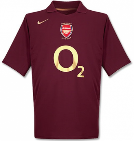 Arsenal 05-06 Home Retro Shirt Soccer Jersey - Click Image to Close