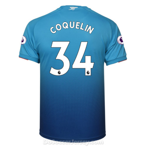 Arsenal 2017/18 Away COQUELIN #34 Shirt Soccer Jersey - Click Image to Close