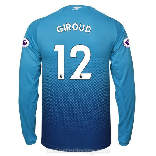 Arsenal 2017/18 Away GIROUD #12 Long Sleeved Shirt Soccer Jersey - Click Image to Close