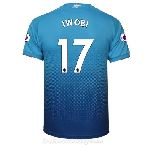 Arsenal 2017/18 Away IWOBI #17 Shirt Soccer Jersey - Click Image to Close