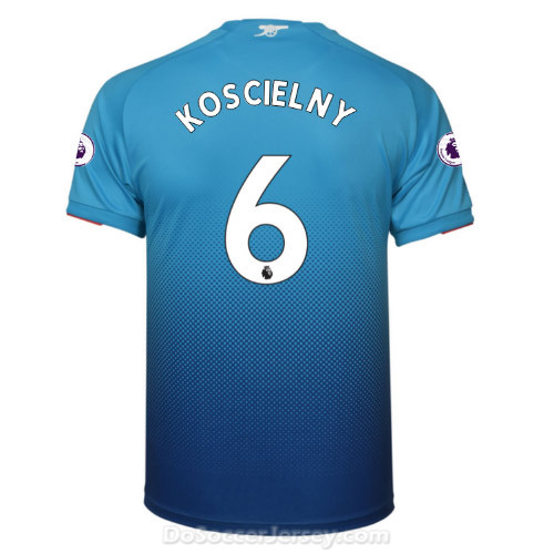 Arsenal 2017/18 Away KOSCIELNY #6 Shirt Soccer Jersey - Click Image to Close