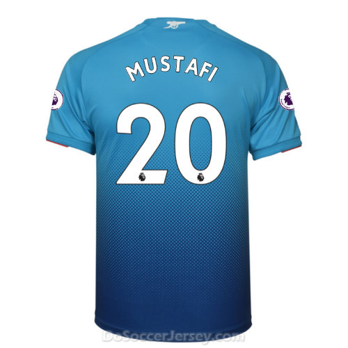 Arsenal 2017/18 Away MUSTAFI #20 Shirt Soccer Jersey - Click Image to Close