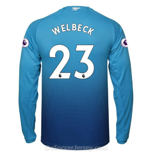 Arsenal 2017/18 Away WELBECK #23 Long Sleeved Shirt Soccer Jersey