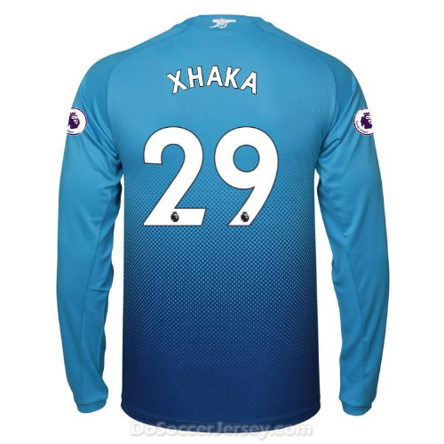 Arsenal 2017/18 Away XHAKA #29 Long Sleeved Shirt Soccer Jersey - Click Image to Close