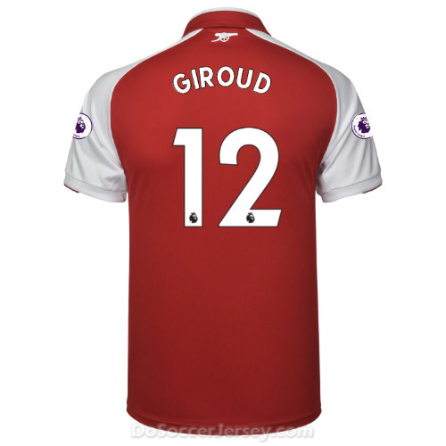 Arsenal 2017/18 Home GIROUD #12 Shirt Soccer Jersey - Click Image to Close