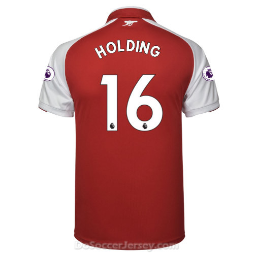 Arsenal 2017/18 Home HOLDING #16 Shirt Soccer Jersey - Click Image to Close