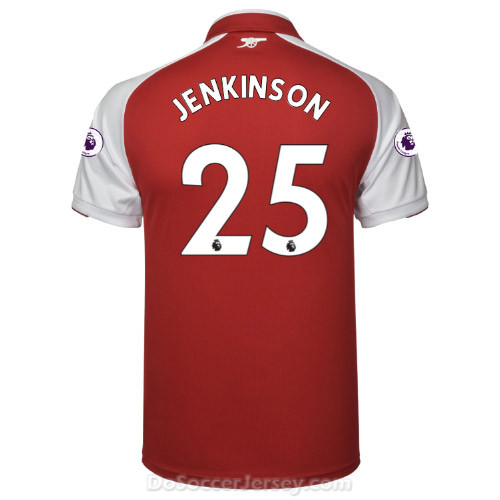 Arsenal 2017/18 Home JENKINSON #25 Shirt Soccer Jersey - Click Image to Close