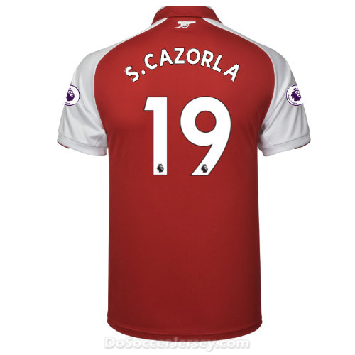 Arsenal 2017/18 Home S.CAZORLA #19 Shirt Soccer Jersey - Click Image to Close