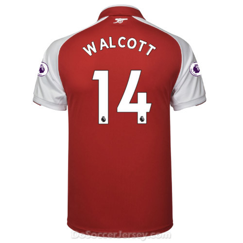 Arsenal 2017/18 Home WALCOTT #14 Shirt Soccer Jersey - Click Image to Close