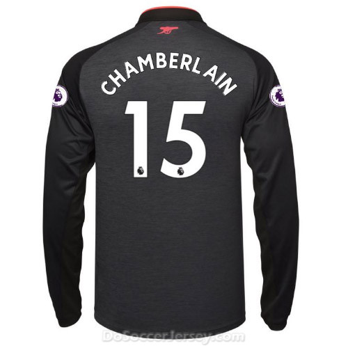 Arsenal 2017/18 Third CHAMBERLAIN #15 Long Sleeved Shirt Soccer Jersey - Click Image to Close