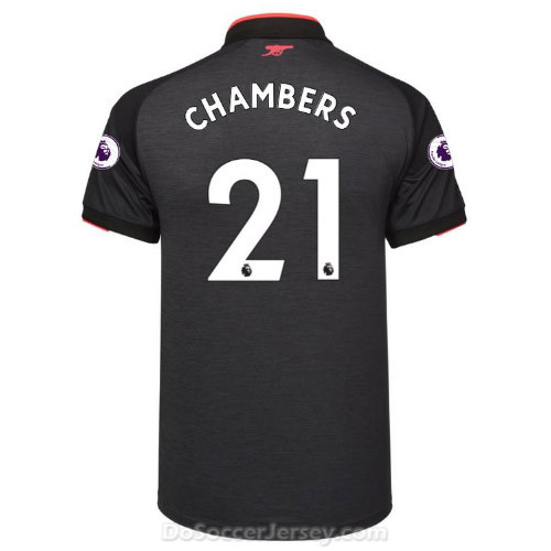 Arsenal 2017/18 Third CHAMBERS #21 Shirt Soccer Jersey - Click Image to Close