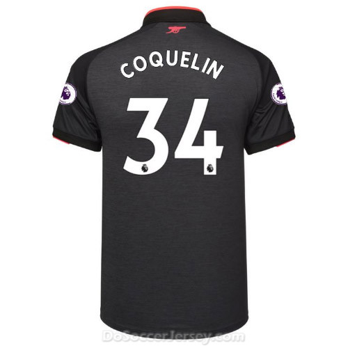 Arsenal 2017/18 Third COQUELIN #34 Shirt Soccer Jersey - Click Image to Close