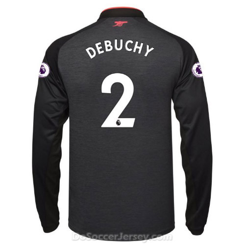 Arsenal 2017/18 Third DEBUCHY #2 Long Sleeved Shirt Soccer Jersey - Click Image to Close