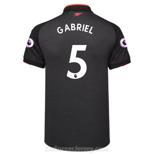 Arsenal 2017/18 Third GABRIEL #5 Shirt Soccer Jersey - Click Image to Close