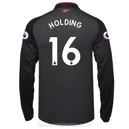 Arsenal 2017/18 Third HOLDING #16 Long Sleeved Shirt Soccer Jersey - Click Image to Close