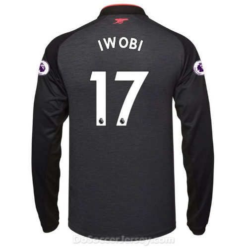 Arsenal 2017/18 Third IWOBI #17 Long Sleeved Shirt Soccer Jersey - Click Image to Close