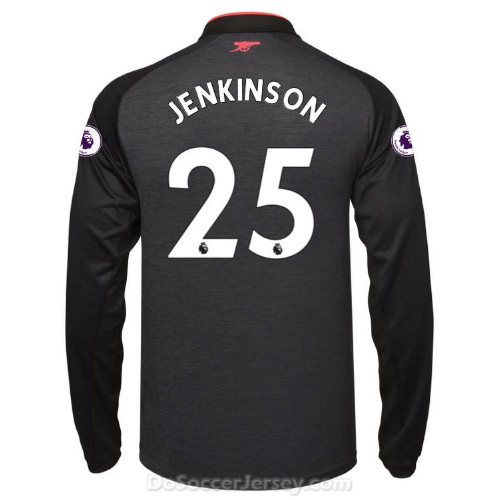 Arsenal 2017/18 Third JENKINSON #25 Long Sleeved Shirt Soccer Jersey - Click Image to Close