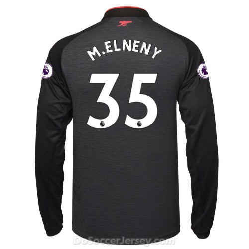 Arsenal 2017/18 Third M.ELNENY #35 Long Sleeved Shirt Soccer Jersey