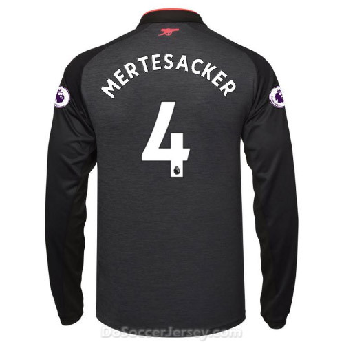 Arsenal 2017/18 Third MERTESACKER #4 Long Sleeved Shirt Soccer Jersey - Click Image to Close