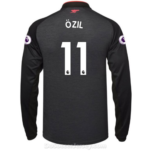 Arsenal 2017/18 Third ÖZIL #11 Long Sleeved Shirt Soccer Jersey