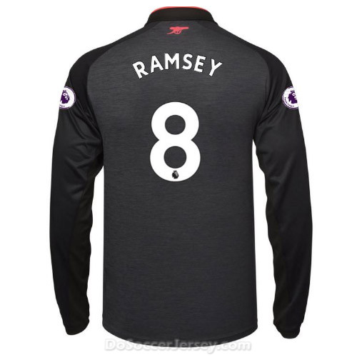 Arsenal 2017/18 Third RAMSEY #8 Long Sleeved Shirt Soccer Jersey - Click Image to Close