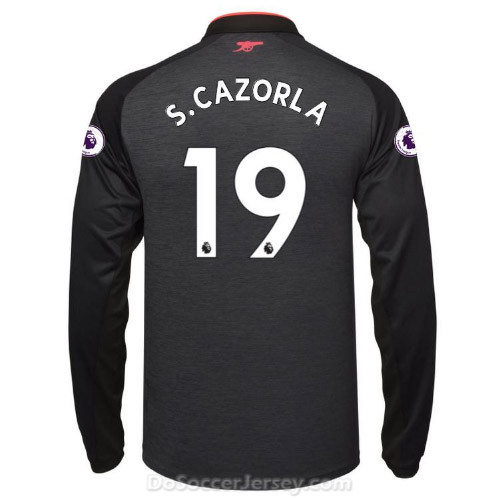 Arsenal 2017/18 Third S.CAZORLA #19 Long Sleeved Shirt Soccer Jersey - Click Image to Close