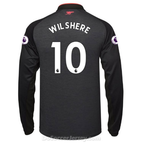 Arsenal 2017/18 Third WILSHERE #10 Long Sleeved Shirt Soccer Jersey - Click Image to Close