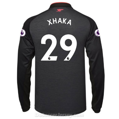 Arsenal 2017/18 Third XHAKA #29 Long Sleeved Shirt Soccer Jersey - Click Image to Close