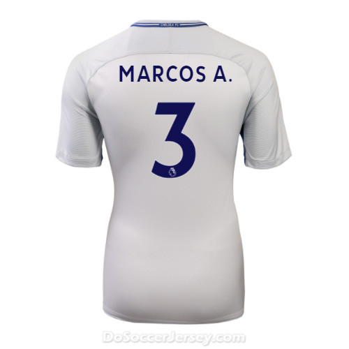 Chelsea 2017/18 Away MARCOS A. #3 Shirt Soccer Jersey - Click Image to Close