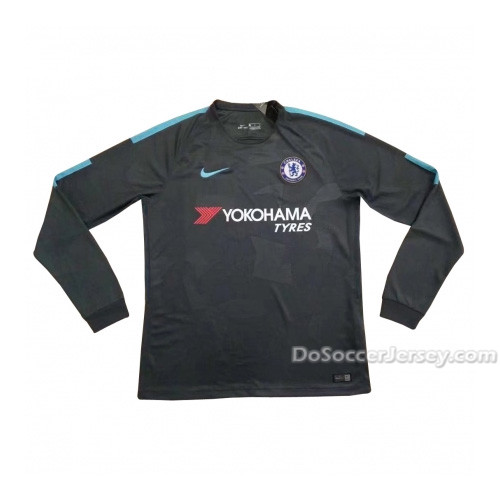 Chelsea 2017/18 Third Long Sleeved Shirt Soccer Jersey - Click Image to Close