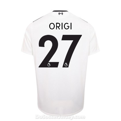 Liverpool 2017/18 Away Origi #27 Shirt Soccer Jersey