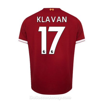 Liverpool 2017/18 Home Klavan #17 Shirt Soccer Jersey - Click Image to Close