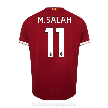 Liverpool 2017/18 Home M.SALAH #11 Shirt Soccer Jersey - Click Image to Close