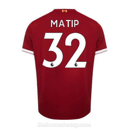 Liverpool 2017/18 Home Matip #32 Shirt Soccer Jersey
