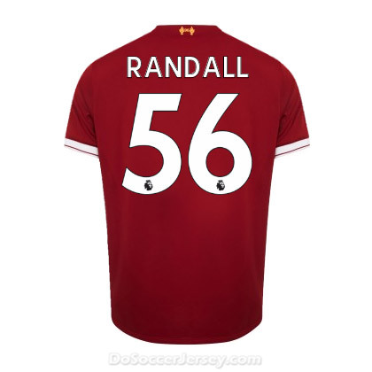 Liverpool 2017/18 Home Randall #56 Shirt Soccer Jersey - Click Image to Close