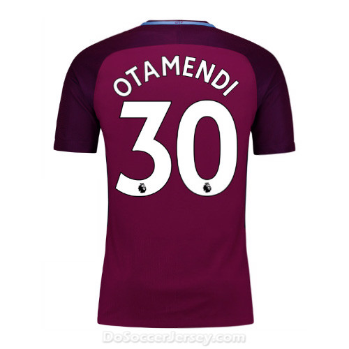 Manchester City 2017/18 Away Otamendi #30 Shirt Soccer Jersey - Click Image to Close