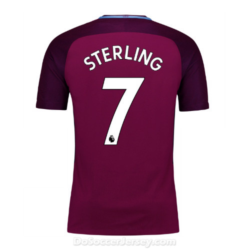 Manchester City 2017/18 Away Sterling #7 Shirt Soccer Jersey - Click Image to Close