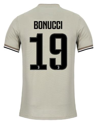 Juventus 2018-19 Away LEONARDO BONUCCI Shirt Soccer Jersey