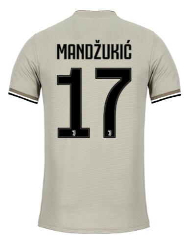 Juventus 2018-19 Away MARIO MANDŽUKIC Shirt Soccer Jersey