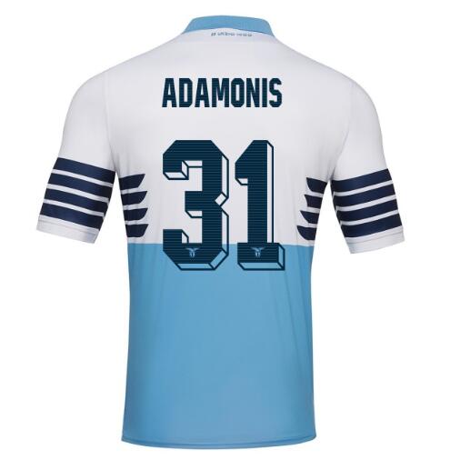 Lazio 2018/19 ADAMONIS 31 Home Shirt Soccer Jersey - Click Image to Close