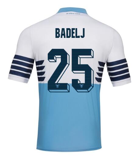 Lazio 2018/19 BADELJ 25 Home Shirt Soccer Jersey - Click Image to Close