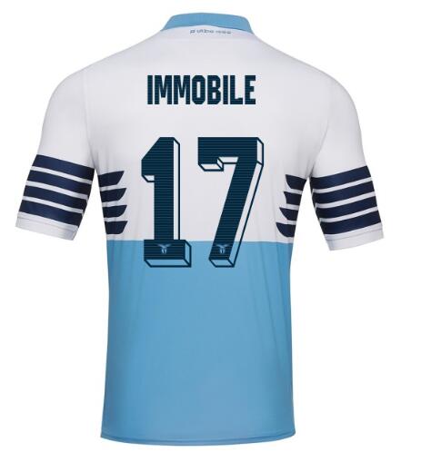 Lazio 2018/19 IMMOBILE 17 Home Shirt Soccer Jersey - Click Image to Close