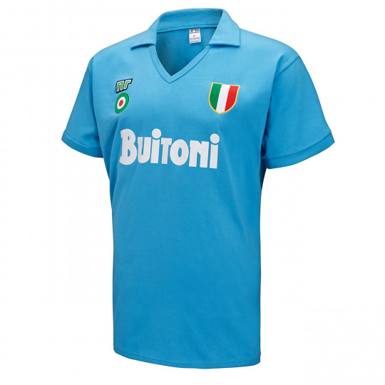 Napoli 1987/1988 Blue Retro Shirt Soccer Jersey - Click Image to Close