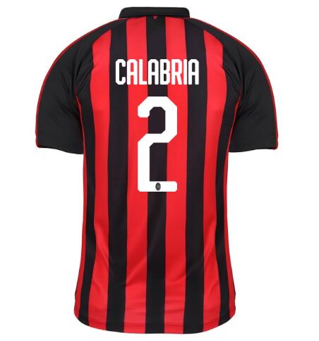 AC Milan 2018/19 CALABRIA 2 Home Shirt Soccer Jersey - Click Image to Close