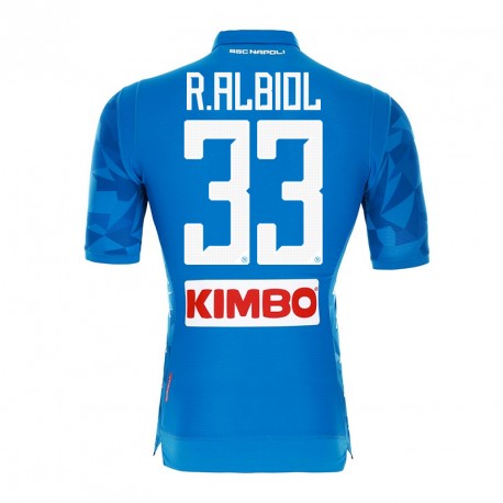 Napoli 2018/19 ALBIOL 33 Home Shirt Soccer Jersey - Click Image to Close