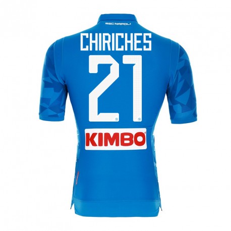 Napoli 2018/19 CHIRICHES 21 Home Shirt Soccer Jersey - Click Image to Close