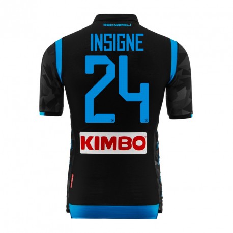 Napoli 2018/19 INSIGNE 24 Away Shirt Soccer Jersey - Click Image to Close