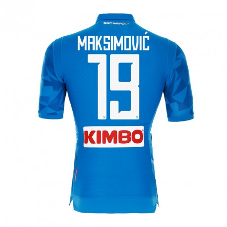 Napoli 2018/19 MAKSIMOVIC 19 Home Shirt Soccer Jersey